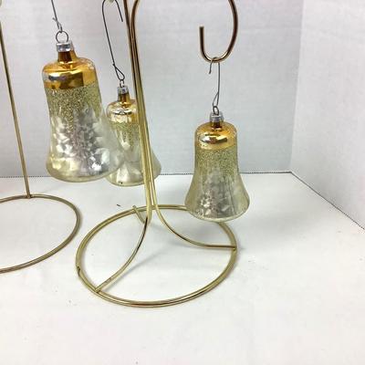 267 Vintage Mercury Glass Bells Kugel Ornaments
