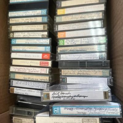 Large lot of cassette tapes