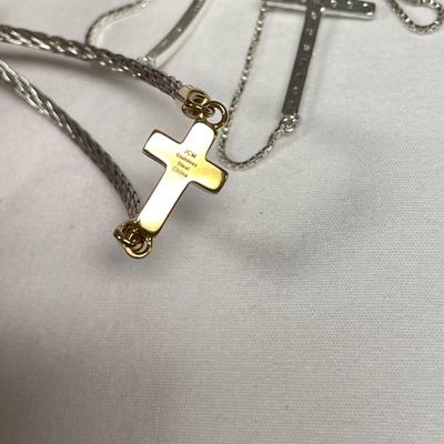 925 Cross Necklaces with Ring & Bracelets (B5-SS)