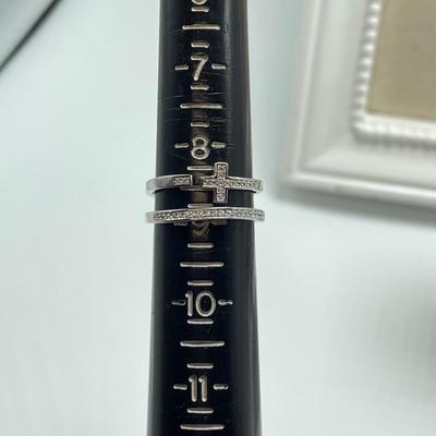 925 Cross Necklaces with Ring & Bracelets (B5-SS)