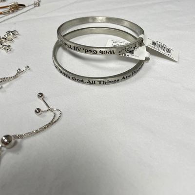 925 Cross Necklaces with Ring & Bracelets (B5-SS)