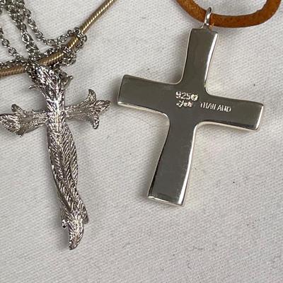 925 Cross Necklaces with Ring & Bracelets (B5-SS)
