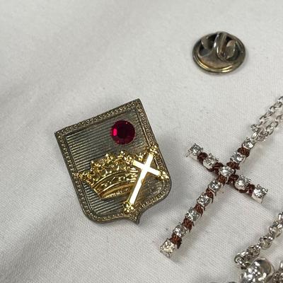 925 Cross Necklaces with Ring & Bracelets (B5-SS)