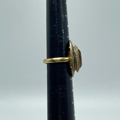 14K with Oval Citrine (B5-SS)