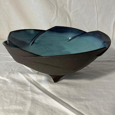 LA Pottery Large Footed & Altered Bowl (LR-RG)