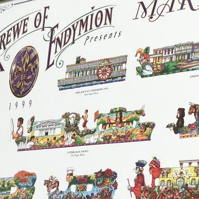 Krewe Of Endymion 1999 Mardi Gras From The Beginning Framed Poster