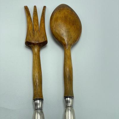 Sterling & Wood Salad Servers (B5-SS)