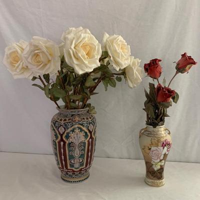 Three Vases with Faux Flowers (LR-HS)