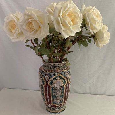 Three Vases with Faux Flowers (LR-HS)
