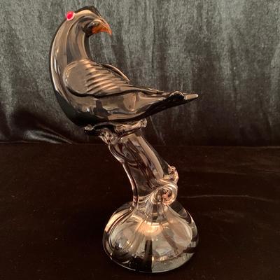 Allan Scharff Georg Jensen & Murano Glass Bird Figurines with 925 (K-HS)
