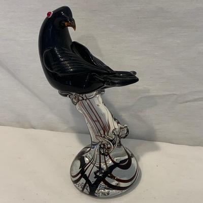 Allan Scharff Georg Jensen & Murano Glass Bird Figurines with 925 (K-HS)