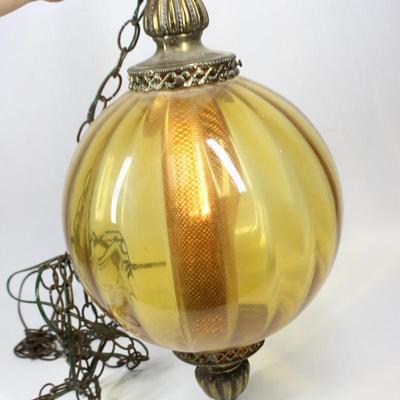 Vintage Art Deco Swag Lamp Hanging Mood Light Pendant Lantern