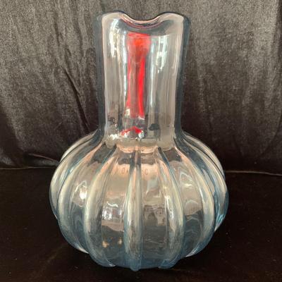 Signed Kosta Boda Glass Pitcher (DR-HS)