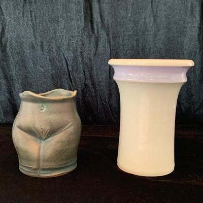 Two Signed Ceramic Vases (DR-HS)
