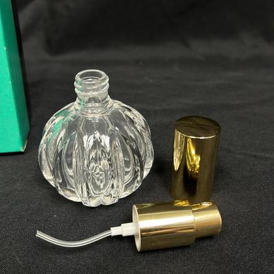 Vintage Refillable Perfume Scent Bottle with Filling Funnels and Box