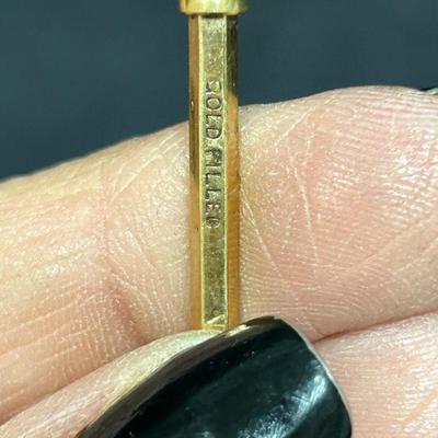 Vintage Antique Gold Filled Twist to Use Pocket Keychain Pencil
