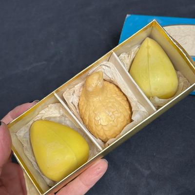 Vintage Midcentury AVON Partridge & Pear Gift Soaps with Original Box