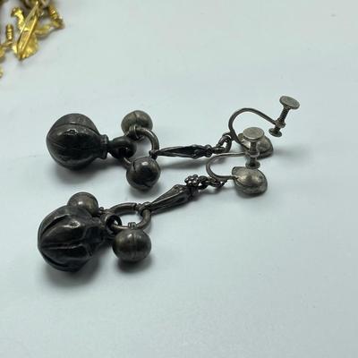 Sterling, Turquoise, Rose Quartz Fashion Earrings (B5-SS)