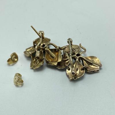 Sterling, Turquoise, Rose Quartz Fashion Earrings (B5-SS)