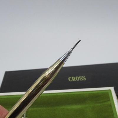 Vintage Cross Fine Writing Instruments Pen & Mechanical Pencil Set with Original Case