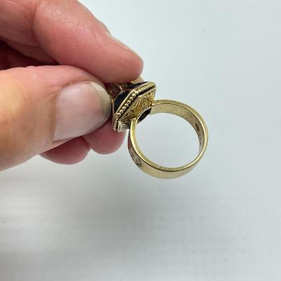 1.7 Carat Diamond, 14K Band with Black Enamel (B4-SS)