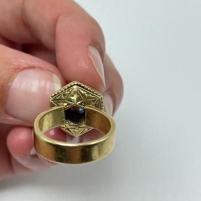 1.7 Carat Diamond, 14K Band with Black Enamel (B4-SS)