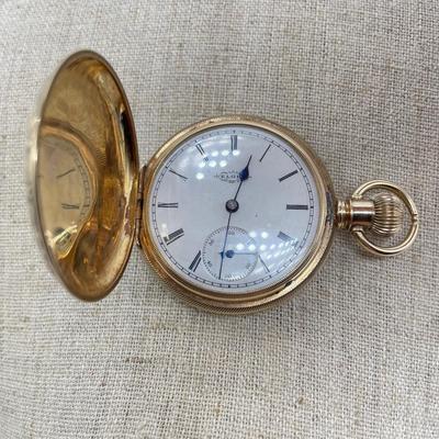 Elgin 14K Pocket Watch with Ruby (B5-SS)