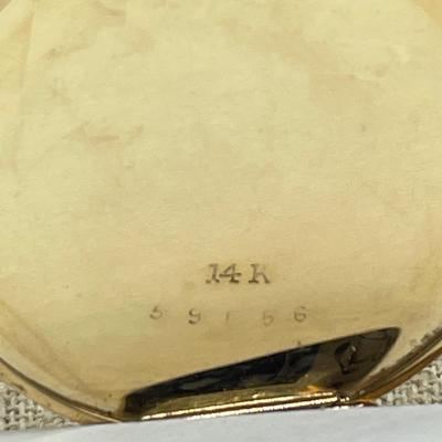 Elgin 14K Pocket Watch with Ruby (B5-SS)