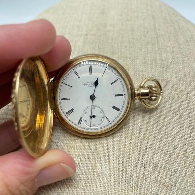Elgin 14K Pocket Watch with Ruby (B5-SS)