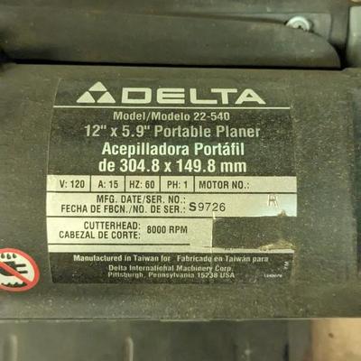 Delta 12" Portable Planer