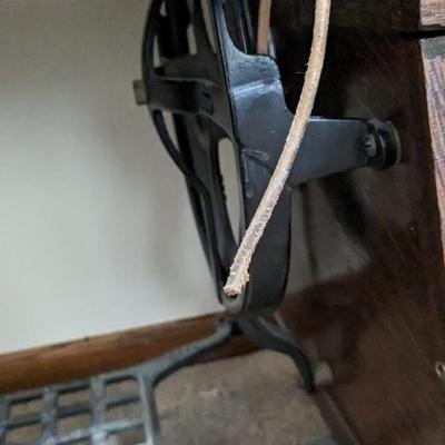 White Rotary Sewing Machine in Original Table 