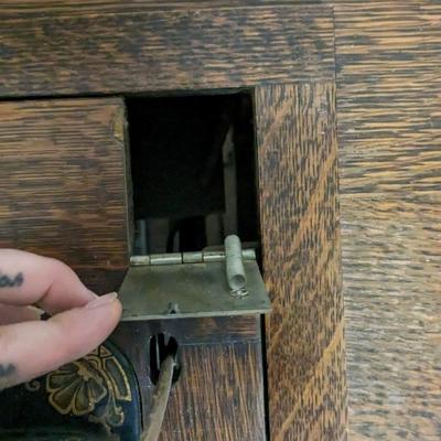 White Rotary Sewing Machine in Original Table 