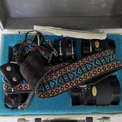 Minolta X-700 SLR Film Camera in Case with Extras!