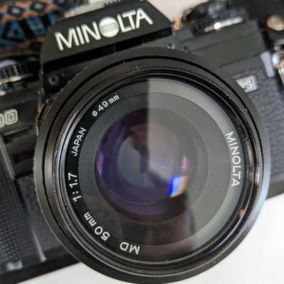 Minolta X-700 SLR Film Camera in Case with Extras!