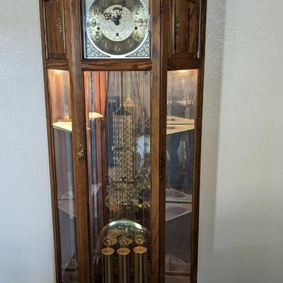 Howard Miller Curio Side Grandfather Clock
