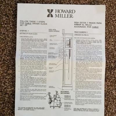 Howard Miller Curio Side Grandfather Clock