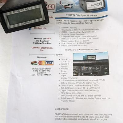 Plane Gauges and Proptach Digital Propeller Monitor