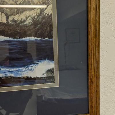 William Phillips Shore Birds at Point Lobos Framed Print