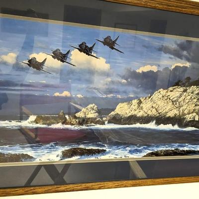 William Phillips Shore Birds at Point Lobos Framed Print