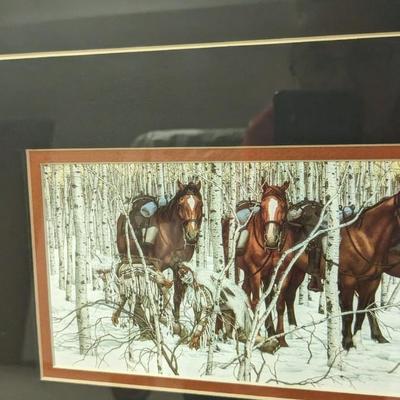 "Two Indian Horses" Framed Bev Doolittle Print
