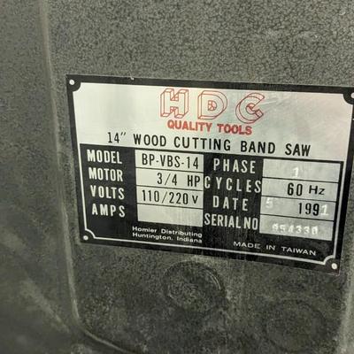 HDC 14" Band Saw
