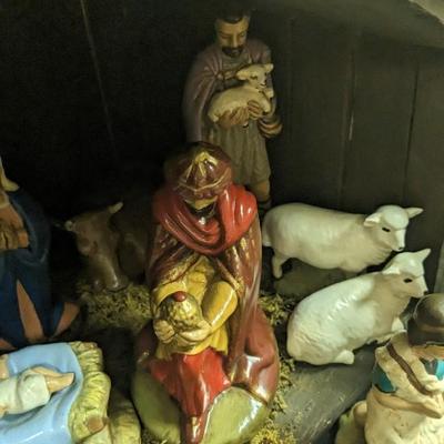 Handcrafted Nativity Scene