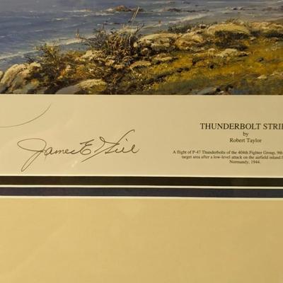 Signed and Numbered Robert Taylor "Thunderbolt Strike" Framed Print