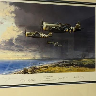Signed and Numbered Robert Taylor "Thunderbolt Strike" Framed Print