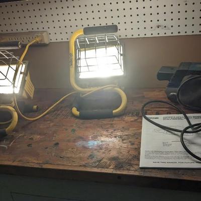 Shop Lights and Ryobi Belt Sander
