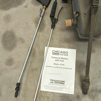 Chicago Electric Pressure Washer w/ Cart