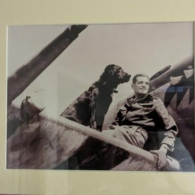 Johnnie Johnson Framed Pilot Log