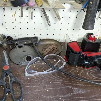 Contents of Peg Board in Shop 1