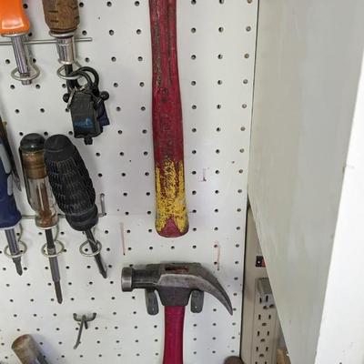 Contents of Peg Board in Shop 1