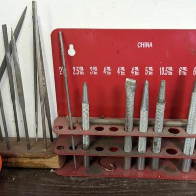 Contents of Peg Board in Shop 1